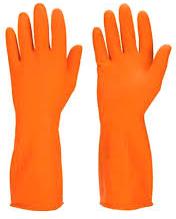 Rubber Hand Gloves, for Construction, Hospital, Laboratory, Size : M