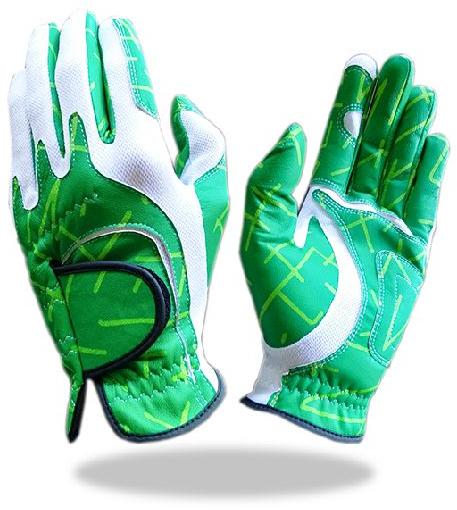 Golf Glove line pattern Color Mixed green