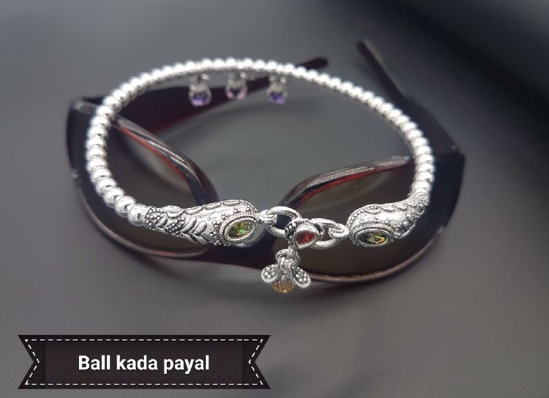 Aman Silver Ball Kada Payal