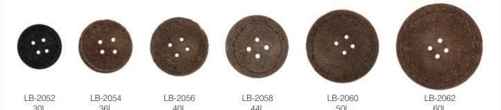 Split Suede Leather Button
