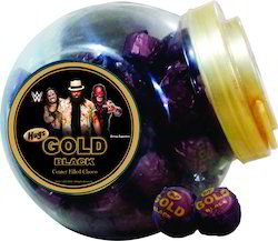 Hugs Center Filled Gold Black Candy Chocolate
