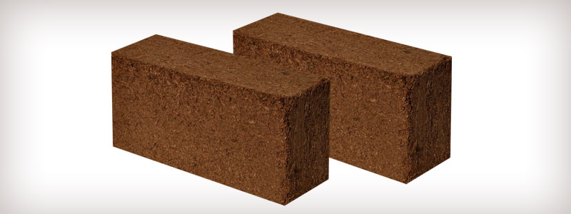 Coco peat bricks, Size : 20 x 10 x 5 cm