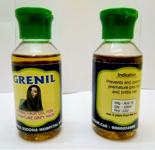 Grenil Herbal Hair Oil, for Hare Care, Packaging Type : Plastic Bottle