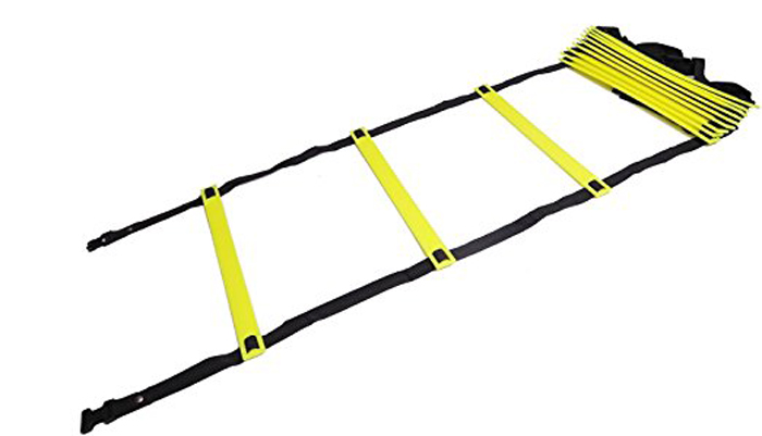 PP + Nylon Speed Agility Ladder, Color : Yellow