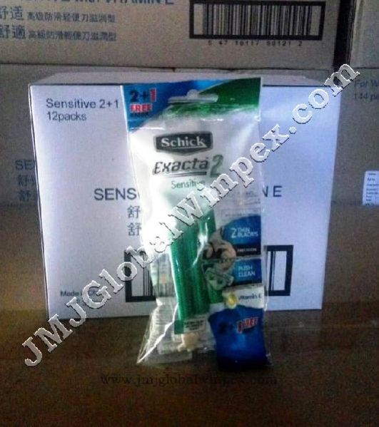 SCHICK Exacta 2 Sensitive 2+1 Green