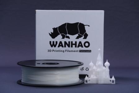 Wanhao 1.75mm PLA 3D Printer Filament - By 3D Print World (Transperant)