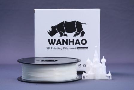 Wanhao 1.75mm PLA 3D Printer Filament - By 3D Print World (Natural)