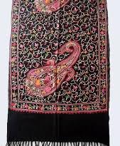 Embroidery Semi Pashmina Stoles, Width : 70cm