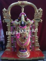 Black Stone Tirupati Balaji Statue, for in Temple