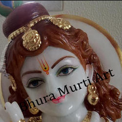 Marble Krishna Face Statue 1