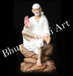 Marble Shirdi Sai Baba Statue 1, Color : Multicolor, White