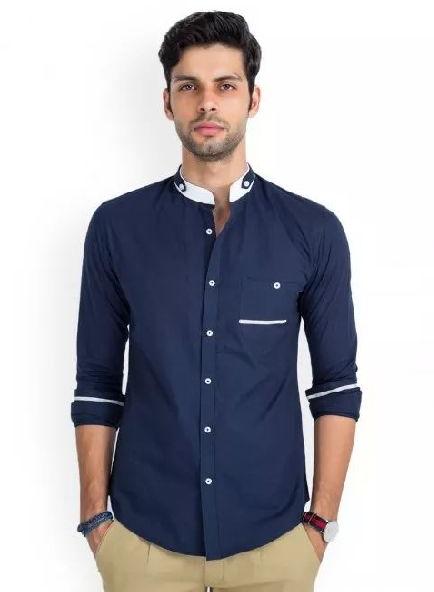 Cotton Plain mens shirts, Size : XL, XXL, XXXL