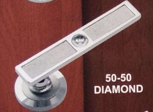 50-50 Diamond Stainless Steel Safe Cabinet Lock Handle