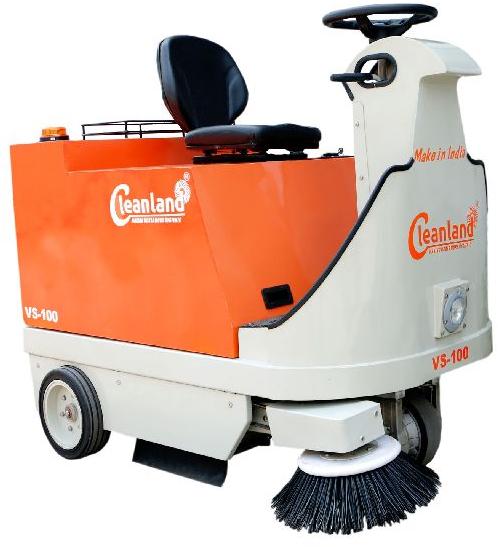 Battery Operated Sweeping Machine for Parking