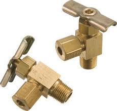 Brass Needle Valves, for Industrial, Home, etc., Color : Golden