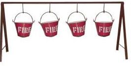Iron Fire Buckets, Capacity : 9 ltrs