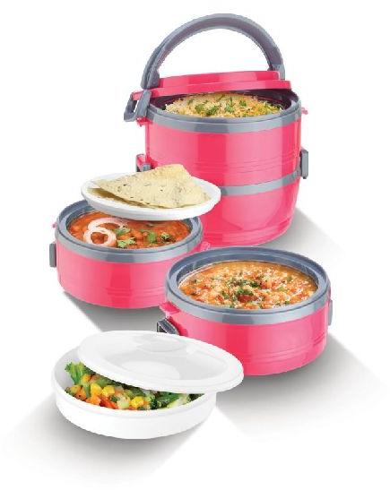 Jayco Homemeal Two Case Pink Tiffin Box