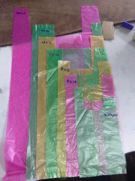 Plastic Colour Carry Bags, Pattern : Plain