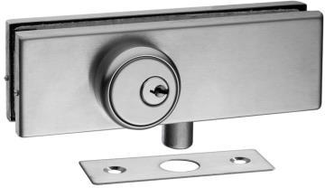 Stainless Steel Polished Cylinder Patch Lock, Color : Silver
