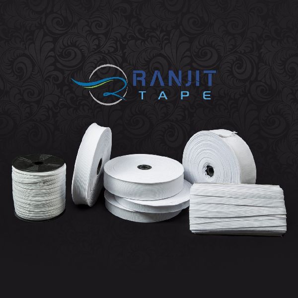 Woven Elastic Tape, for Marking, Pattern : Printed Plain