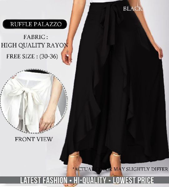 Ruffle Palazzo Pant