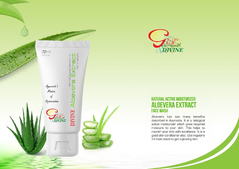 Divine Aloevera Extract Face Wash