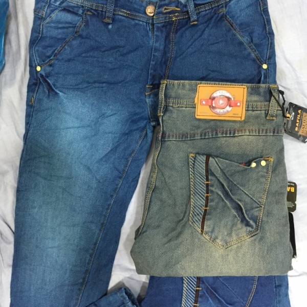 Denim Fabric Mens Dobby Lycra Jeans - Suman Trading Co., Delhi, Delhi