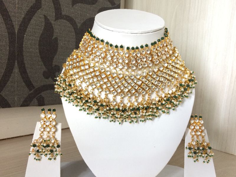 Bridal Jewelry Set, Weight : 500-1000 g, INR 8.50 k / Set by Natanigems &amp;  Jewellery from Jaipur Rajasthan | ID - 4162788