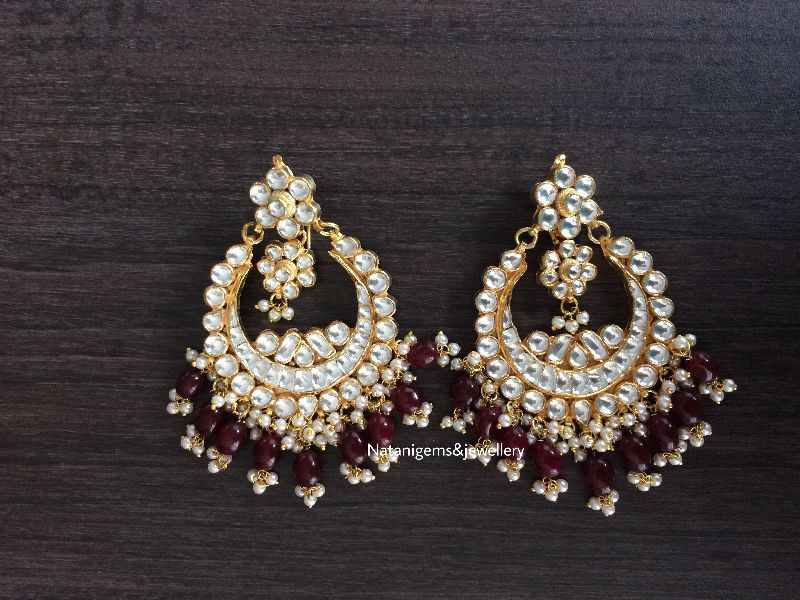 Kundan Earrings, Occasion : Engagement, Party, Anniversary