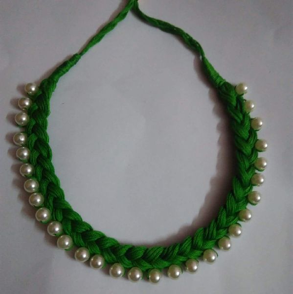 Silk Thread Jewellery Set Necklace & Earrings - Etsy
