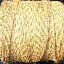 Coconut Husk Two Ply Coir Yarn, for Making Rope, Technics : Woven