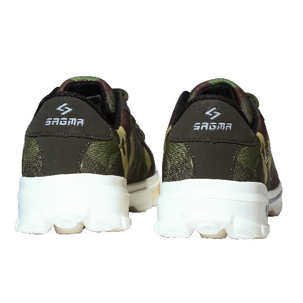 Sagma Mens Dark Green Breathable Shoes