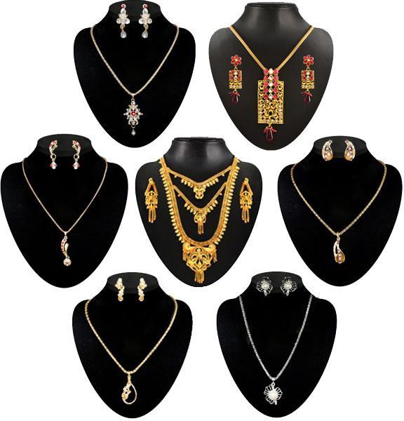 14Fashions Set Of 7 Necklace Combo