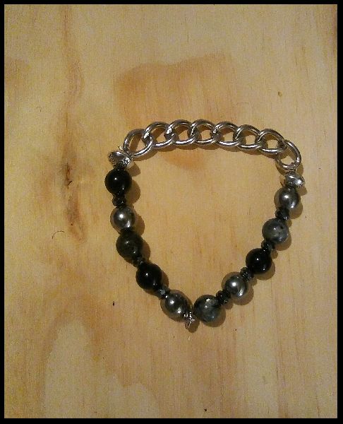 Mens Chain, Onyx Bracelet