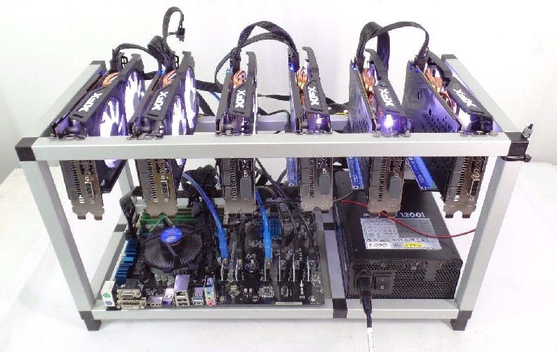 CoinDriller GPU Zcash 6750 Sol Cryptocurrency Mining Rig