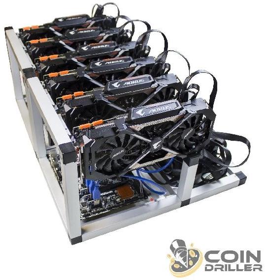 CoinDriller Zcash GPU 4500 Sol Cryptocurrency Mining Rig