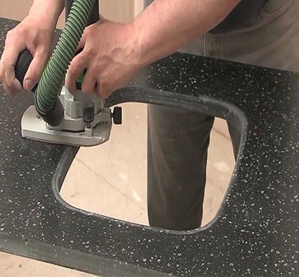 Solid Surface Cutting Work