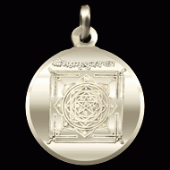 Sri Maha Mrityunjaya yantra silver pendant