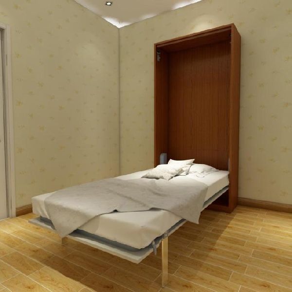 Plywood Vertical Single Wall Bed