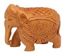 Wooden Elephant Statue