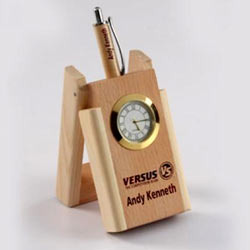 Wooden Pen Stand, for Desktop, Size : 4x8 Inches