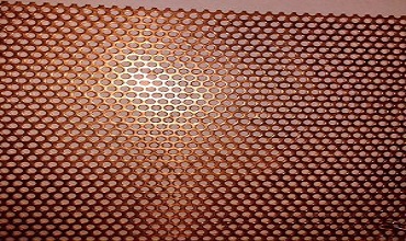 Perforated copper sheet metal