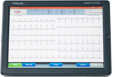 CARDIOVIT MS ECG measurement screen