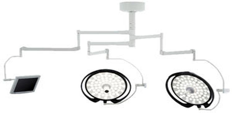 Ceiling Mounted LED OT Light with Two Domes