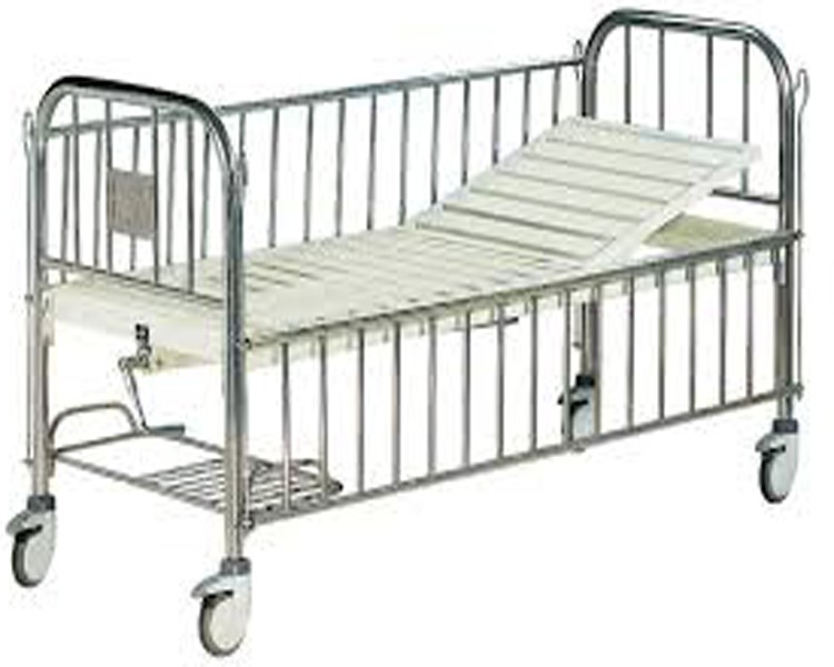 HF1893 - Semi-Fowler Bed For Children, with Side Railings