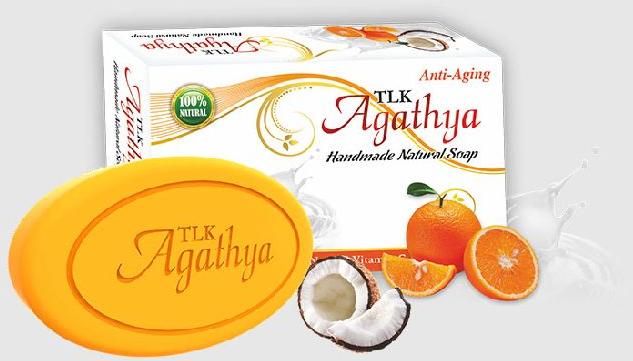 TLK Agathya Oval Orange Bath Soap, Form : Bar