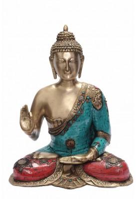Brass buddha statues