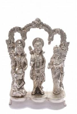 Lord Rama Darbar Silver Plated Statue
