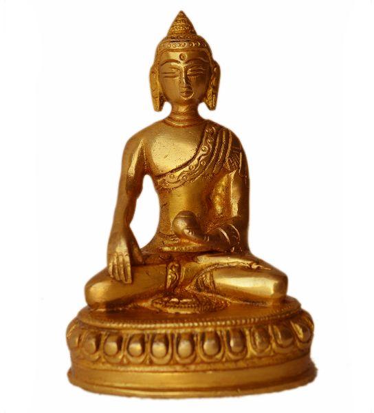 Gautam Buddha Small Brass Statue for Religious Home dcor