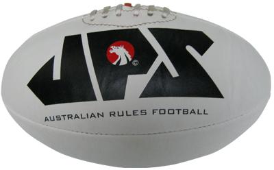 White PU Meterial Aussie Rules Football